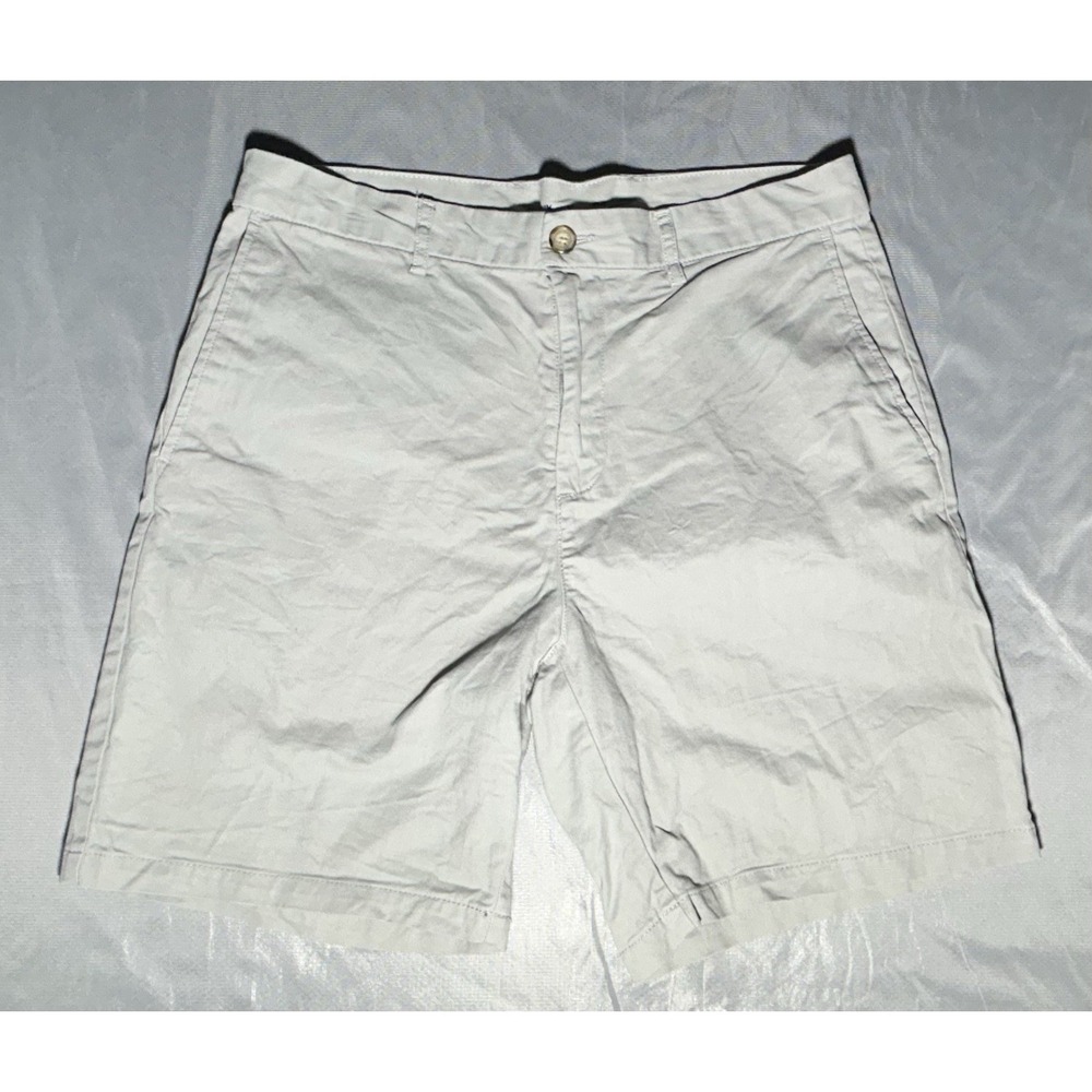 Old Navy Men's Slim Built-In Flex Chino Gray Shorts Size 36